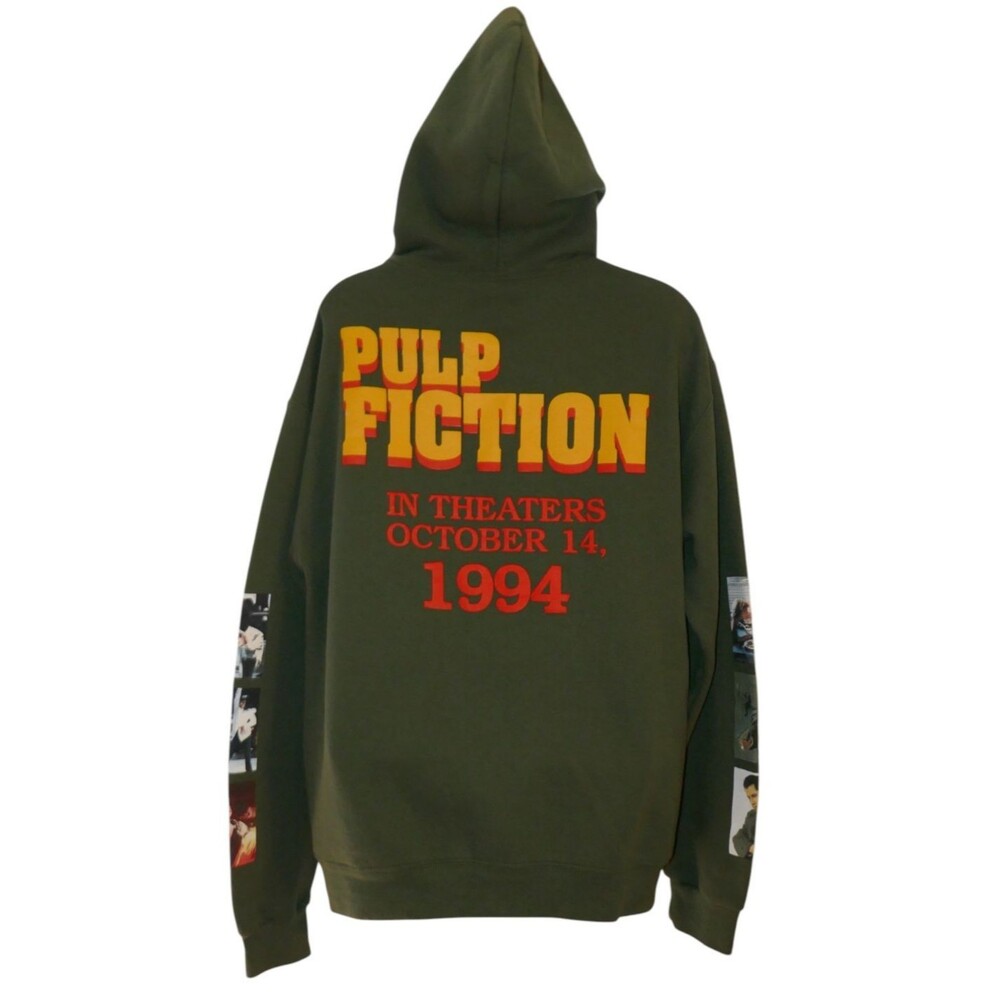 Urban Outfitters Tarantino's Pulp Fiction Puff Print Hoodie Sweatshirt Size M - Picture 5 of 13